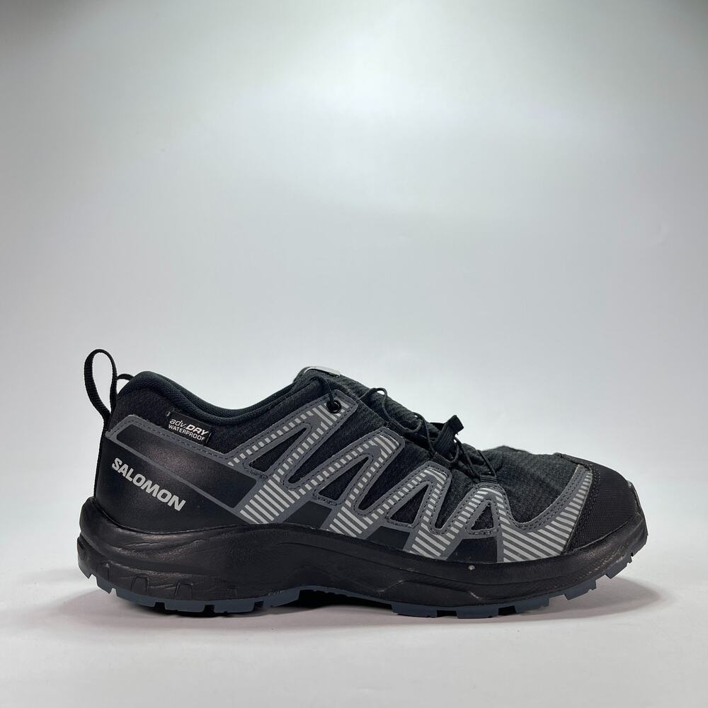 Salomon XA Pro V8 Black Grey Waterproof Trail Hiking Shoes 477293 Men's Size 7